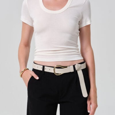 Maude U Neck Tee in Pashmina