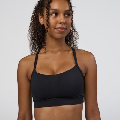 Momentum Sports Bra D/DD/E - Black | LSKD