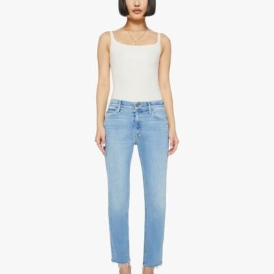 PETITES The Lil Mid Rise Dazzler Ankle Fray