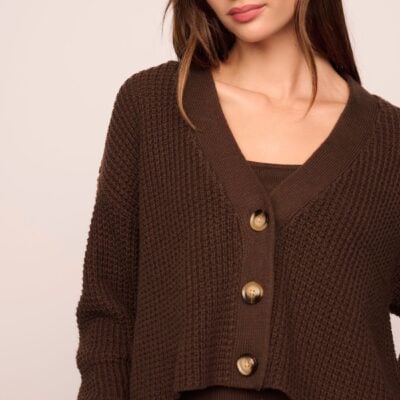 Recycled Sweater Cropped Cardigan