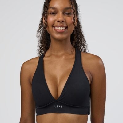 Stamina Sports Bra (D/DD/E) - Black | LSKD