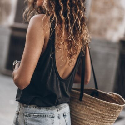 The Dark Low Back Base Tank Top