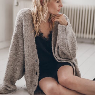 The Grey Alpaca Cardigan