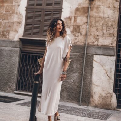 The Light Long Batwing Dress
