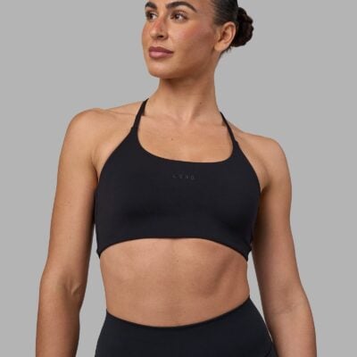 Twist Sports Bra - Black | LSKD