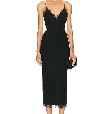 Alex Perry Bikini Suede Dress
