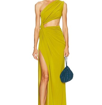 Alex Perry One Shoulder Draped Gown