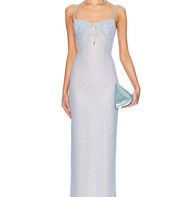 AREA Crystal Hotfix Gown