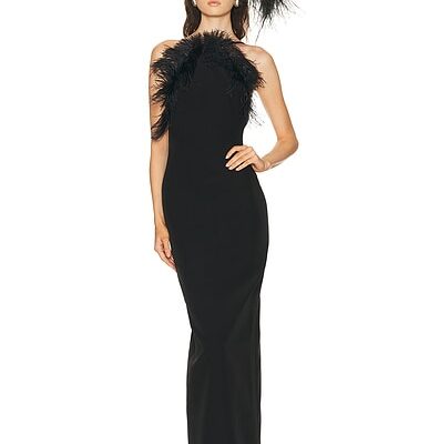THE ATTICO Feather Gown