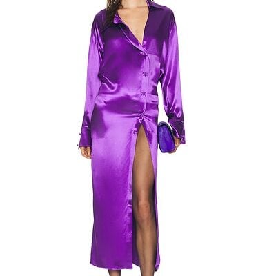 THE ATTICO Midi Satin Dress