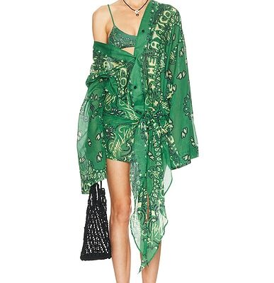 THE ATTICO Cotton Wrap Dress