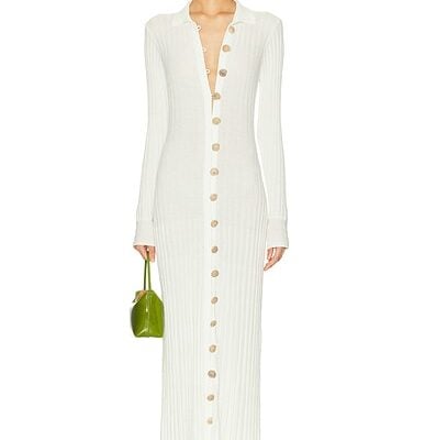 Christopher Esber Sundial Shell Knit Cardigan Dress