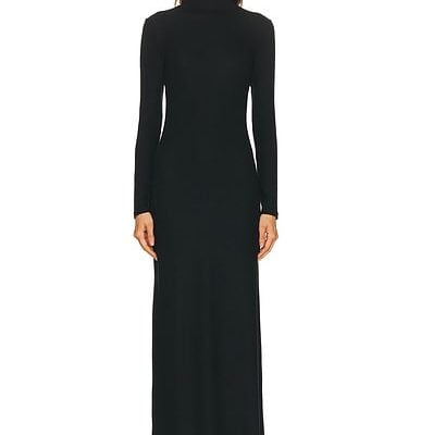 LESET Lauren Turtleneck Maxi Dress