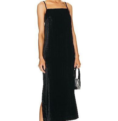 Loulou de Saison Etinas Long Velvet Dress