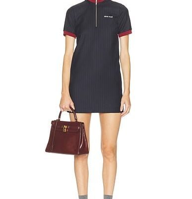 Miu Miu Short Sleeve Mini Dress