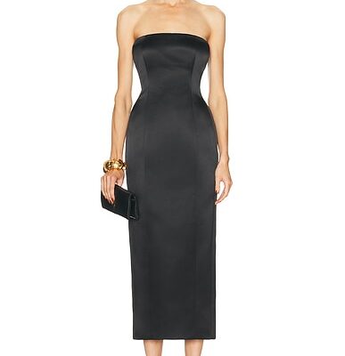 NICHOLAS Kasia Strapless Layered Bustier Dress
