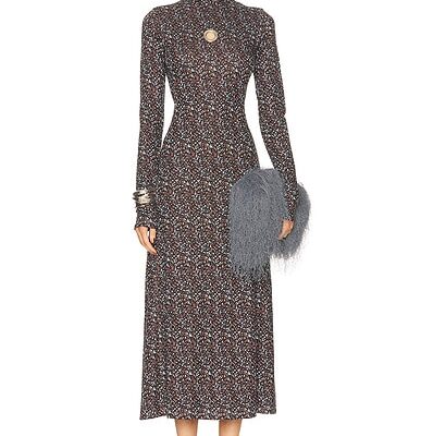 RABANNE Soft Volume Turtleneck Maxi Dress
