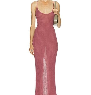 SKIMS Sheer Knit Midi Dress