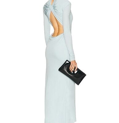 TOM FORD Long Sleeve Open Back Dress