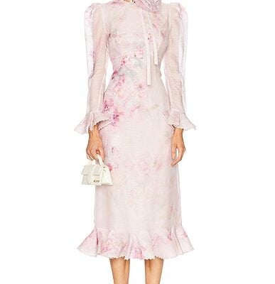 Zimmermann Crush Flower Midi Dress