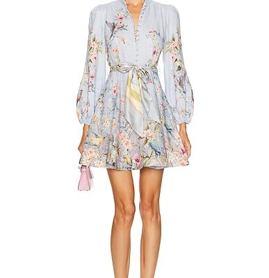 Zimmermann Rebellion Button Mini Dress