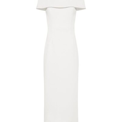 Amore Off Shoulder Midi Ivory