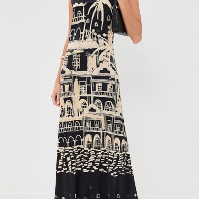 Cardinal Direction Ankle Dress