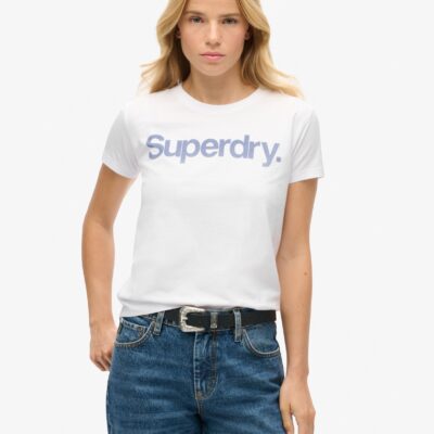 Core Logo City Fitted Tee | Brilliant White