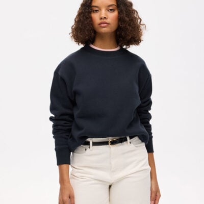 Essential Logo Crew Sweat | Eclipse Navy