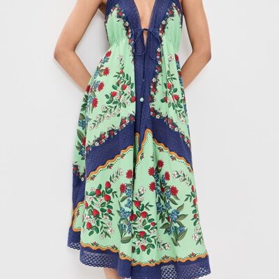 Fruit Beauty Faded Green Maxi Dress