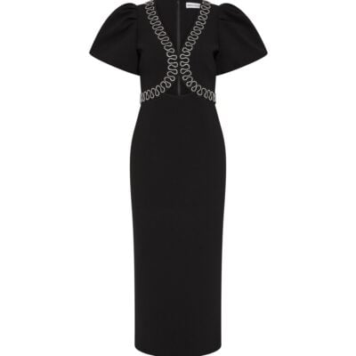 Nyx Puff Sleeve Midi Dress