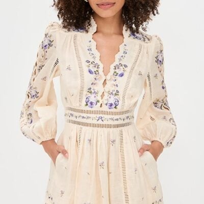Patience Plunge Mini Dress