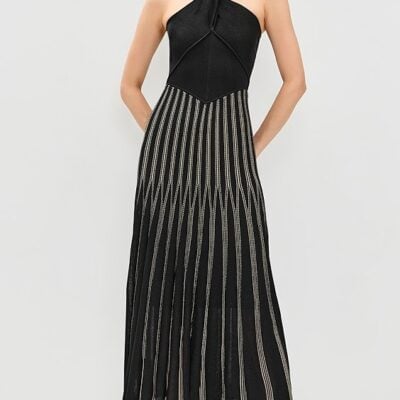 Rebellion Striped Halter Dress