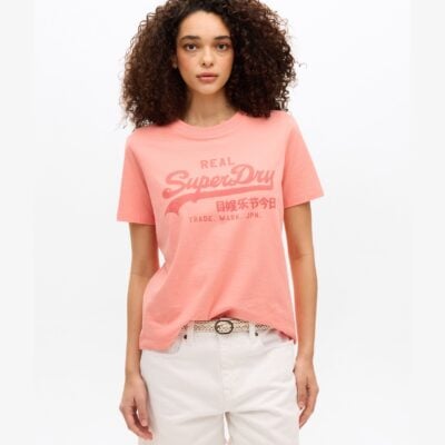 Vintage Logo Relaxed Tee | Burnt Coral