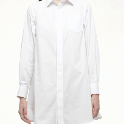 Sacai Frill Poplin Dress in Off White / 1