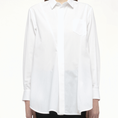 Sacai Poplin Shirt in Off White / 4