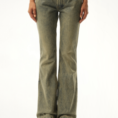 Entire Studios Slim-flared Jeans in Surfacewave Blue / S