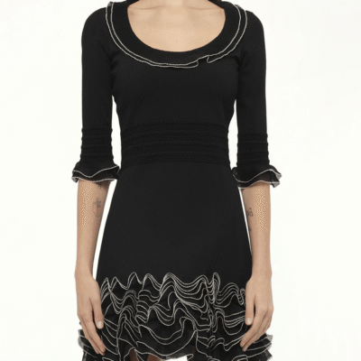 Alexander Mcqueen Amq - Plain Knit Mini Dress