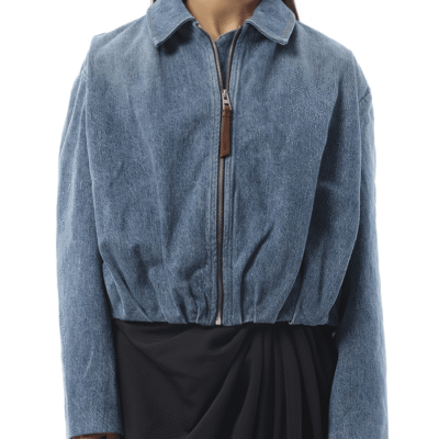 Loewe Draped Jacket in Indigo Blue / 34