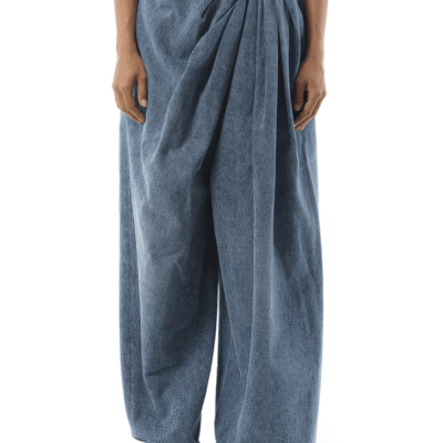 Loewe Draped Jeans Af in Indigo Blue / 34