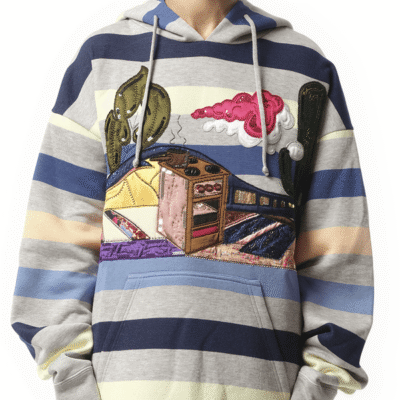 Marc Jacobs Long Sleeve Hooded Sweatshirt in Navy / S
