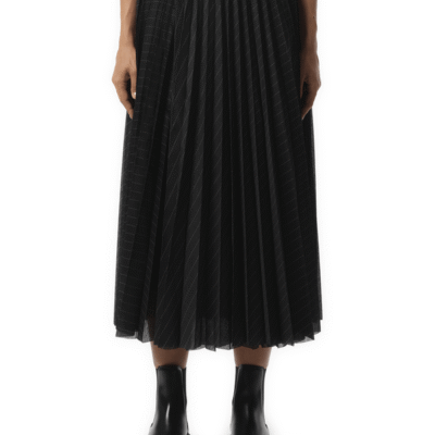 Sacai Spun Organza Skirt in Black Stripe / 1