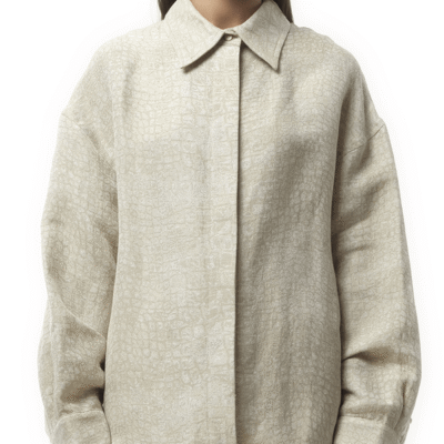 Jacquemus La Chemise Pasadena in Croco Beige / 2