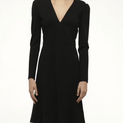 Alexander Mcqueen Amq - 399671 Qfl02 Dress in Black000 Black / 38