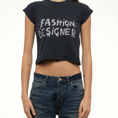 Balenciaga Shrunk T-shirt in Faded Washed Black / L