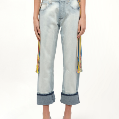 Loewe Stripe Bands Jeans in L Blue / 40
