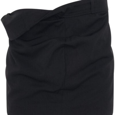 Jacquemus Bahia Twist Mini Skirt in Black / 34