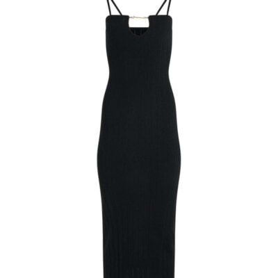 Jacquemus Sierra Bretelles Dress in Black / 34