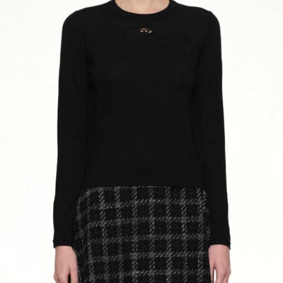 Diesel M-alinesa Knit Sweater in Black / Xs