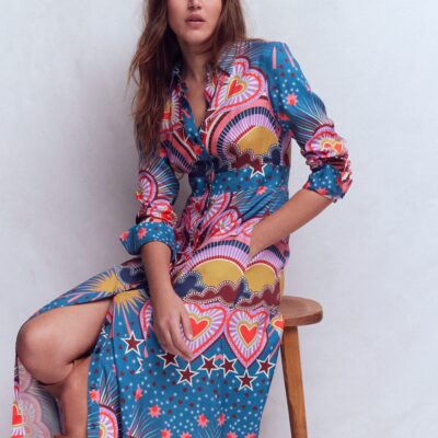 Boden Women's Empire Hotched Shirt Dress